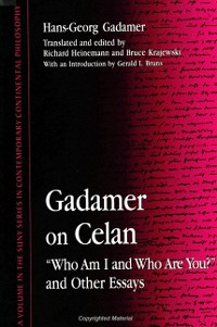 Cover Gadamer on Celan