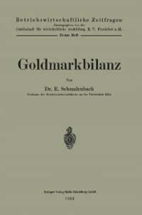Cover Goldmarkbilanz