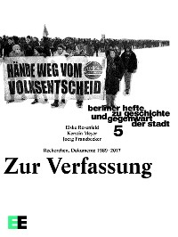 Cover Zur Verfassung. Recherchen, Dokumente 1989–2017