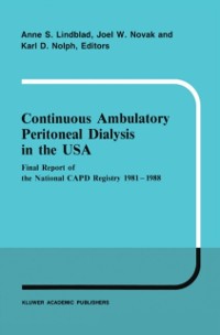 Cover Continuous Ambulatory Peritoneal Dialysis in the USA