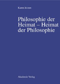 Cover Philosophie der Heimat – Heimat der Philosophie