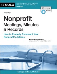 Cover Nonprofit Meetings, Minutes & Records