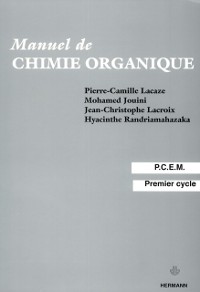 Cover Manuel de chimie organique