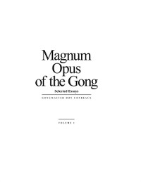 Cover Magnum Opus of the Gong