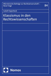 Cover Klassismus in den Rechtswissenschaften