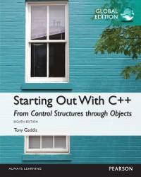 Cover Starting Out with C++: From Control Structures through Objects PDF ebook, Global Edition