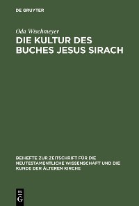 Cover Die Kultur des Buches Jesus Sirach