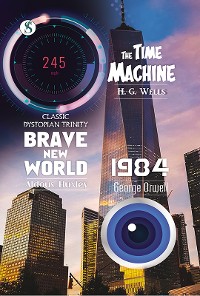 Cover Brave New World and 1984 and The Time Machine Combo Set Of 3 Book