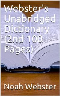 Cover Webster's Unabridged Dictionary (2nd 100 Pages)