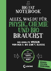 Cover Big Fat Notebook - Alles, was du für Physik, Chemie und Bio brauchst - Das geballte Wissen von der 5. bis zur 9. Klasse. Mit Bonuswissen: Erdkunde