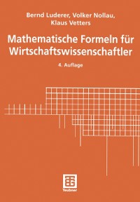 Cover Mathematische Formeln für Wirtschaftswissenschaftler