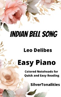Cover Indian Bell Song Piano Sheet Music with Colored Notation