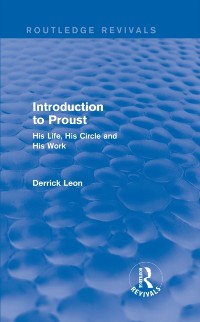 Cover Introduction to Proust