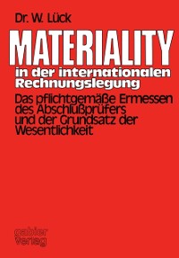 Cover Materiality in der internationalen Rechnungslegung