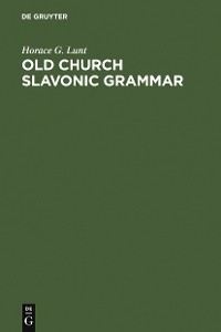 Cover Old Church Slavonic Grammar