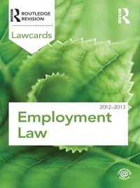 Cover Employment Lawcards 2012-2013