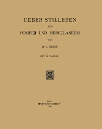 Cover Ueber Stilleben aus Pompeji und Herculaneum