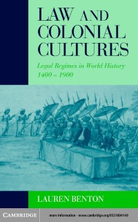Cover Law and Colonial Cultures