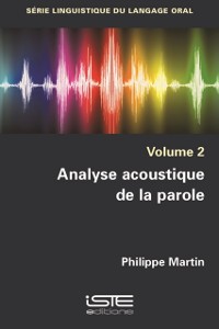 Cover Analyse acoustique de la parole
