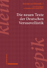 Cover Die neuen Texte der Deutschen Versnovellistik