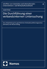 Cover Die Durchführung einer verbandsinternen Untersuchung