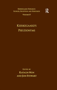Cover Volume 17: Kierkegaard's Pseudonyms