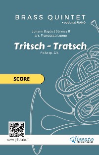 Cover "Tritsch-Tratsch Polka" Brass quintet and opt.Piano (score)