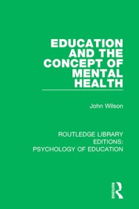Cover Education and the Concept of Mental Health