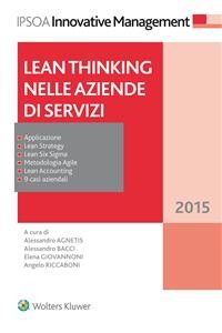 Cover Lean thinking nelle aziende di servizi