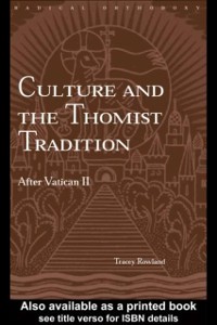 Cover Culture and the Thomist Tradition