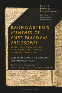 Cover Baumgarten's Elements of First Practical Philosophy