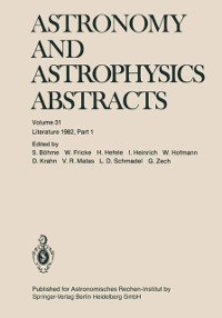 Cover Astronomy and Astrophysics Abstracts