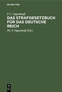Cover Das Strafgesetzbuch für das Deutsche Reich