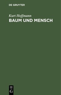 Cover Baum und Mensch