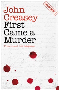 Cover First Came a Murder