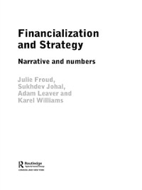 Cover Financialization and Strategy