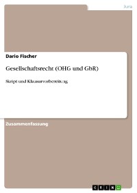 Cover Gesellschaftsrecht (OHG und GbR)