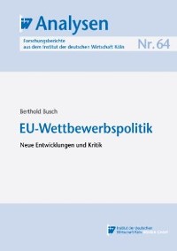 Cover EU-Wettbewerbspolitik