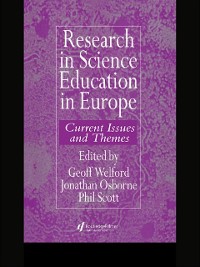 Cover Research in science education in Europe