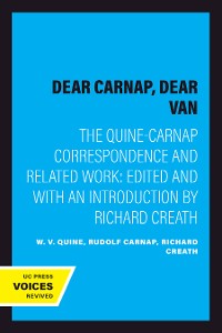 Cover Dear Carnap, Dear Van