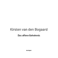 Cover Kirsten van den Bogaard