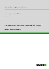 Cover Evaluation of the Dangerous Drug Act (1991) Trinidad