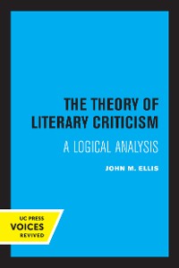 Cover The Theory of Literary Criticism