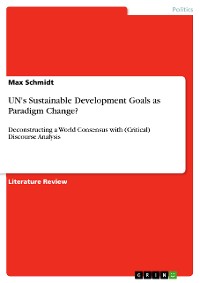 Cover UN's Sustainable Development Goals as Paradigm Change?