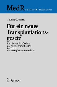 Cover Für ein neues Transplantationsgesetz