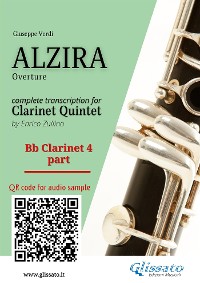 Cover Bb Clarinet 4 part of "Alzira" for Clarinet Quintet