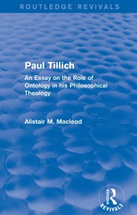 Cover Routledge Revivals: Paul Tillich (1973)