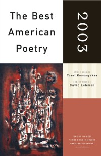 Cover Best American Poetry 2003