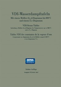 Cover VDI-Wasserdampftafeln bis 800 Grad C / VDI-Steam Tables / Tables VDI des constantes de la vapeur d''eau