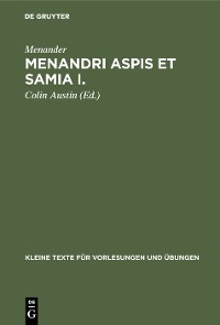 Cover Menandri Aspis et Samia I.
